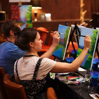 Paint & Sip Party: Social Painting Class and Drink 3
