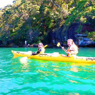 Excursión ecológica guiada en kayak de medio día por el Puerto Medio de Sídney 5