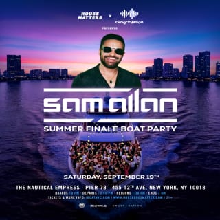 House Music Boat Party: SAM ALLAN - Congregation Summer Yacht Par 1