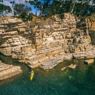 Hobart's Cliffs, Caves and Beaches Kayak Tour 4