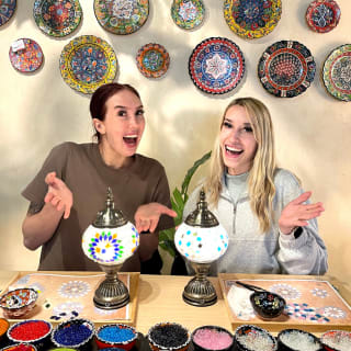 Mosaic Art Classes Fort Myers: Turkish Lamp Workshop 4