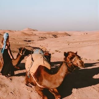 Désert d'Agafay et coucher de soleil à dos de chameau depuis Marrakech 3