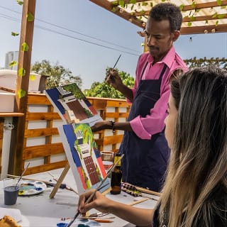 Brunch And Paint in a secret rooftop 3