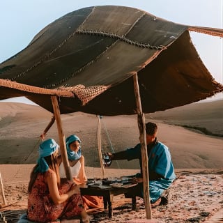 Désert d'Agafay et coucher de soleil à dos de chameau depuis Marrakech 4