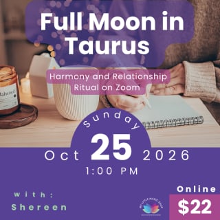 Moon Magic Online - Taller de Luna llena en Tauro 1