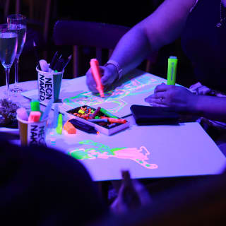 Multi-Model Experience! Neon Naked Life Drawing! 3