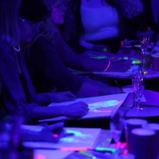 Multi-Model Experience! Neon Naked Life Drawing! 4
