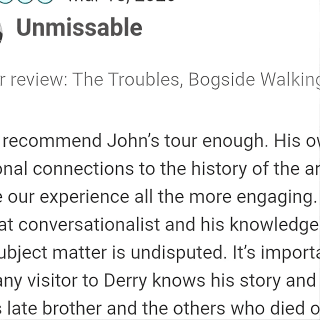The troubles Bogside walking tour  10