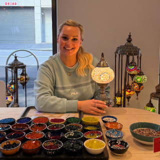 Mosaic Art Classes Grand Rapids: Turkish Lamp Workshop 5