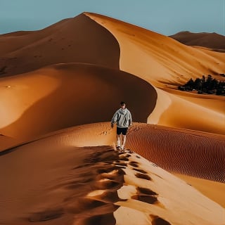 Nuit à dos de chameau dans le désert de Merzouga/ Erg Chebbi 25