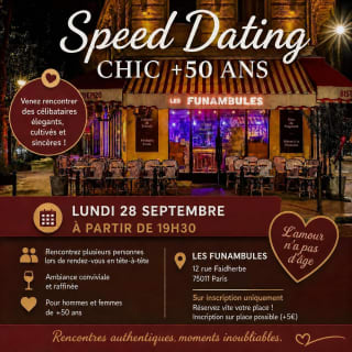Speed dating chic ✨ Celibatari over 50 1