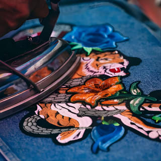 Custom a unique denim jacket with French celebrities’ designer 9