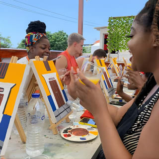 Brunch And Paint in a secret rooftop 13