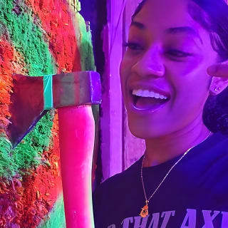 Axe Throwing Las Vegas Neon 3