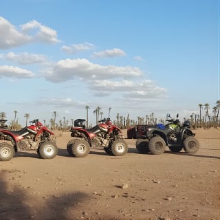 Coucher de soleil en quad dans la palmeraie de Marrakech  4