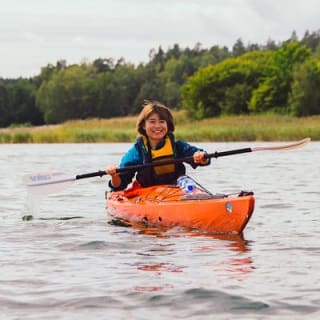 Family and kids friendly private kayak tour in Stockholm Archipelago 15