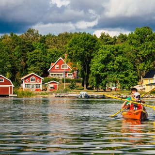 Family and kids friendly private kayak tour in Stockholm Archipelago 18