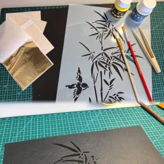 Gold Leaf Painting DIY Workshop 4