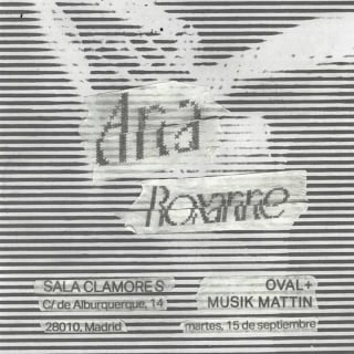 Oval & Musik Mattin: Ana Roxanne 1