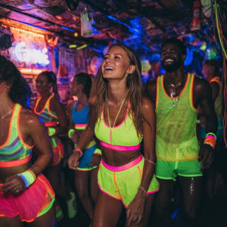 Luminous Party Run: Conoce gente nueva en una carrera nocturna neón 2