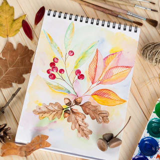 Modern Botanical Watercolor: Connect with Nature 1