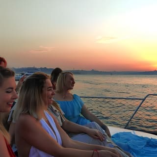 Istanbul Bosphorus Sunset Cruise with Wine on a Luxury Yacht 11