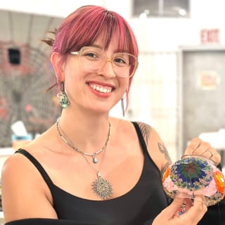 Mosaic Art Classes Athens: Turkish Lamp Workshop 4