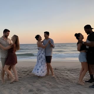 Salsa, Bachata & Sip: Sunset Beach Dance Class 3