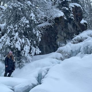 Winter Waterfall Walk 7