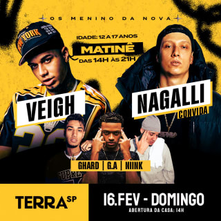 Show Matinê com Veigh e Nagalli convidando Niink, G.A e GHARD | Idade: 12-17 anos 1