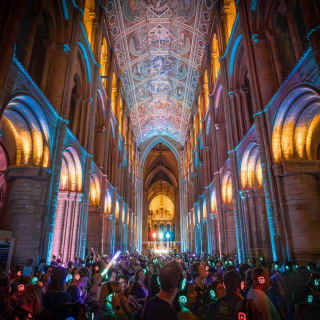 90s Silent Disco inside St. John's Cathedral, Brisbane 3