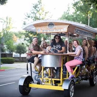 Pedal, Drink, and Bar hop through Sacramento on a 15 seat Beer Bike 1