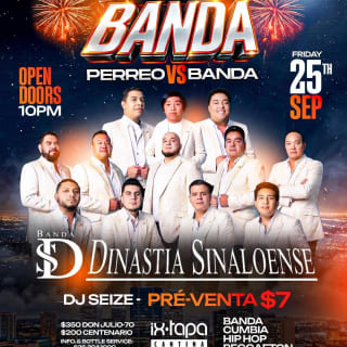 Live Banda Night: Perreo vs Banda Nights! Venerdì 25 settembre 2