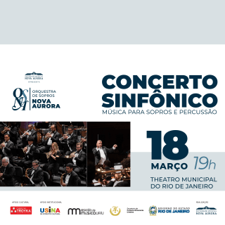 OSNA apresenta Concerto Sinfônico: Música  para Sopros e Percussão 1