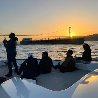 Istanbul Bosphorus Sunset Cruise with Wine on a Luxury Yacht 19