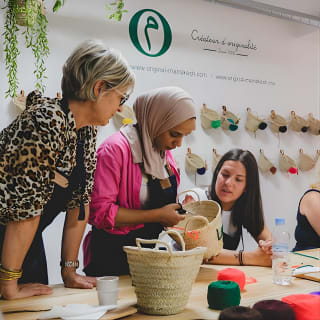 Atelier - personnalisation et techniques de broderie sur panier 10