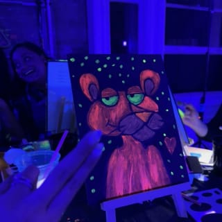 Neon Paint & Sip Experience 5