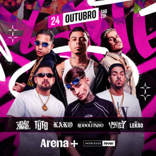 Show do MC Joãozinho VT, MC Tuto, Kako, MC Rodolfinho, MC Vine e MC Lekão no Arena + 1