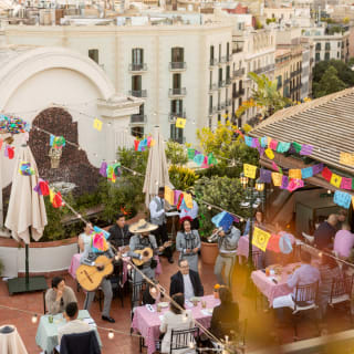 VIVA MEXICO au ROOFTOP GARDEN de EL PALACE BARCELONA 3