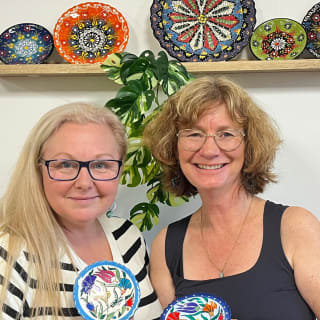 Painting Classes Alpharetta: Ceramic Plates & Bowls 3