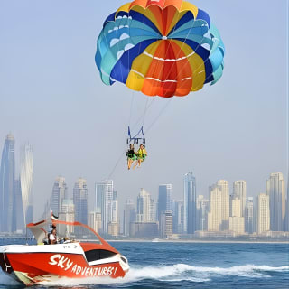 Get a Bird's Eye View of the Famous Dubai Marina Skyline with Parasailing 1