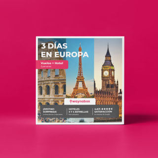 Regala un viaje con Vuelo + Hotel a Europa 1