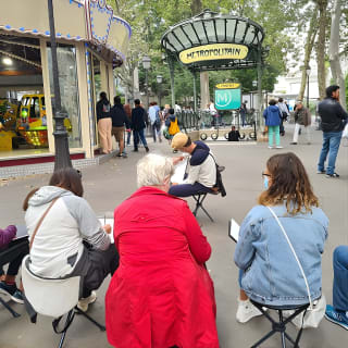 Zeichenworkshop / kreatives Notizbuch bei einem ungewöhnlichen Spaziergang in Montmartre 8