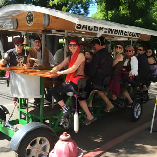 Pedal, Drink, and Bar hop through Sacramento on a 15 seat Beer Bike 6