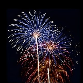 Destin Harbor Firework Show by Boat 1