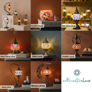 Mosaic Art Classes Fresno: Turkish Lamp Workshop 5