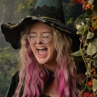 Witch Costume Photo Shoot - Olde Salem Village theatrical set 4