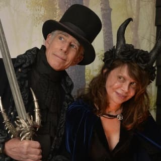 Witch Costume Photo Shoot - Olde Salem Village theatrical set 5