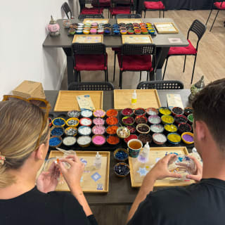 Mosaic Art Classes Coral Gables: Turkish Lamp Workshop 4