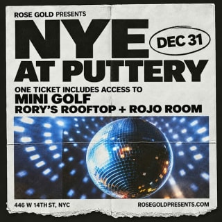Puttery New Year's Eve 2027: Access Rory's Rooftop & Rojo Room 1